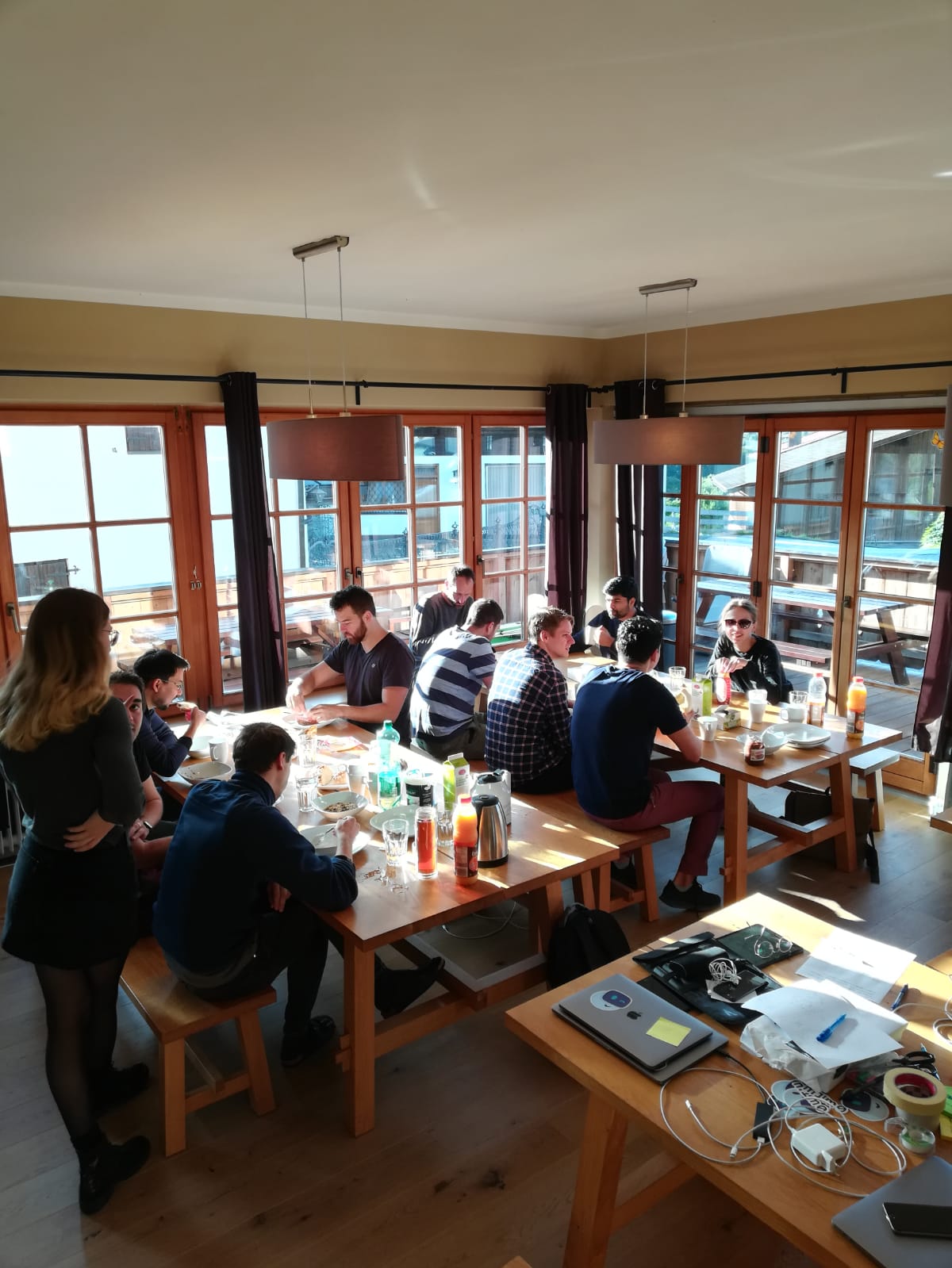 The Mimo team at a retreat in the Alps